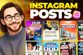 design instagram post, instagram feed or carousel post design