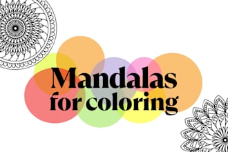 provide a printable hand drawn mandala coloring book