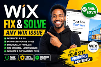 fix wix website issues, bugs, errors and responsive problems