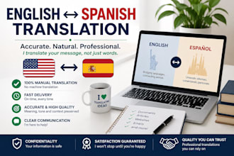 translate english to spanish and spanish to english