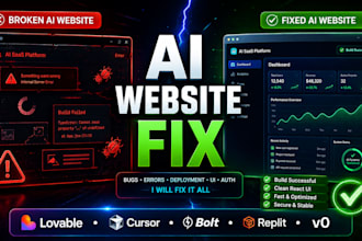 fix your ai or vibe coded website