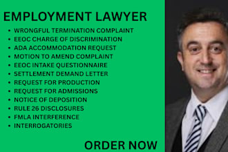be your ca, ny,florida employment for wrongful termination,fmla and eeoc charges