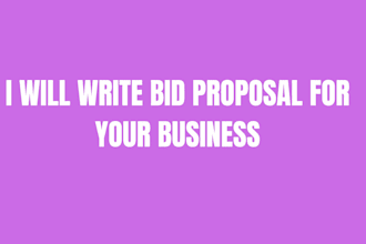 write professional government contract proposals, bids, rfp and rfq responses