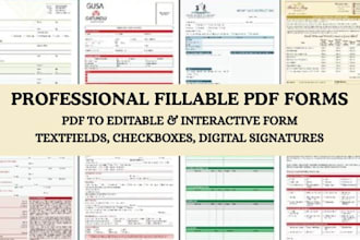 create interactive fillable pdf forms and questionnaires