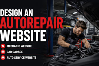 design an autorepair website mechanic website car garage  auto service website