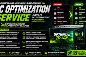 optimize your windows pc for gaming,performance and lower latency