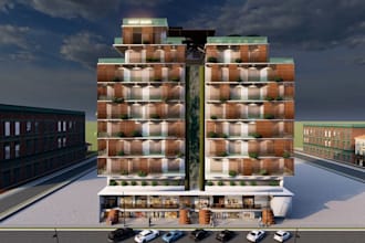 design stunning 3d shopping mall, retail center and commercial plaza