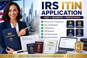 apply irs itin application for non US residents and US residents