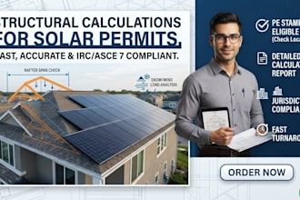 do residential solar structural calculation and roof load analysis