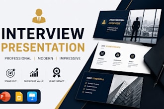 design interview presentation, executive interview powerpoint, candidate deck