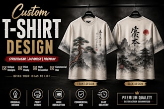 design a modern fashion apparel graphic