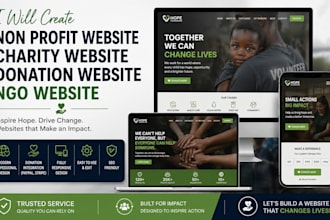 create non profit website charity website nonprofit website donation website ngo