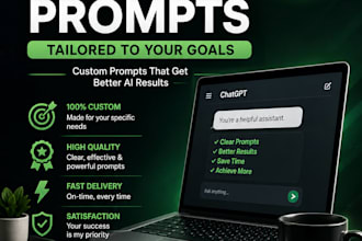 create professional chatgpt prompts for business, marketing and content creation