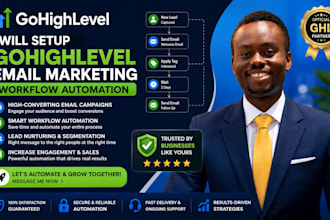 setup gohighlevel email marketing workflow automation