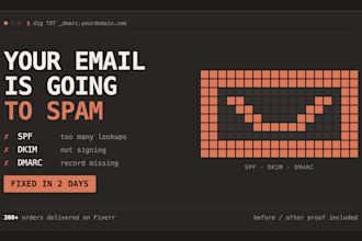 fix your emails going to spam with spf, dkim and dmarc