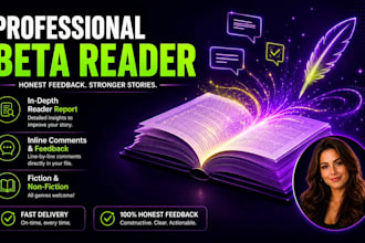 beta read and critique your book in portuguese or english