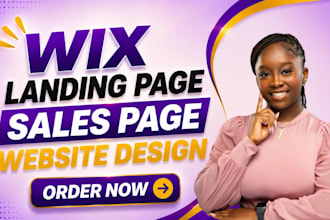 design wix landing page wix website design wix website redesign wix sales page