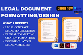 design microsoft document, format legal contract agreement draft proposal tender