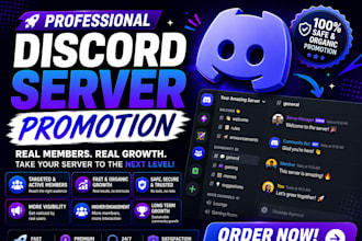 boost and grow your discord server organic promotion to get more real members