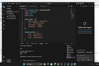 ai training code writing programing python and solid works