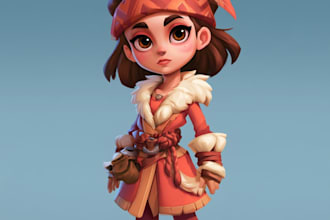 draw 2d game character or 2d game character
