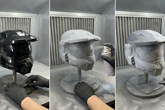 3d print and paint cosplay mask model, dj mask, 3d helmet, 3d sword, stl file