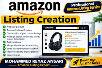 create SEO optimized amazon product listing with keyword research