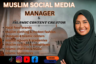 be your muslim social media manager and islamic quran teacher content creator
