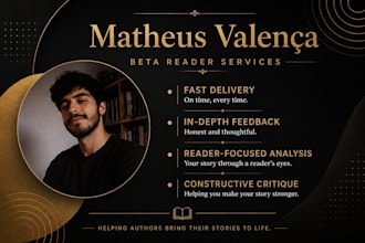 beta read your fiction book and provide honest, detailed feedback
