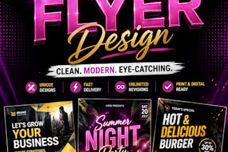 design a professional canva flyers and social media post