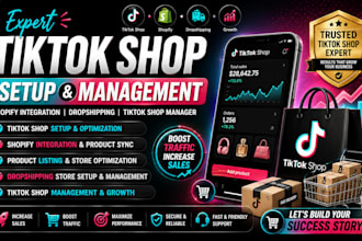 setup tiktok shop, promote shopify tiktok shop dropshipping tiktok shop manager