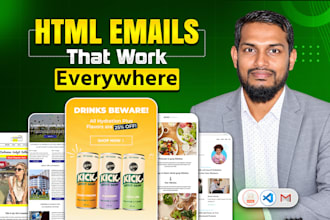 develop an html email template