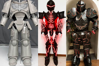 wearable eva foam armor cosplay armor helmet sword weapons 3d printed mask props