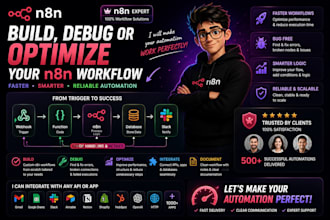 build, debug or optimize your n8n workflow