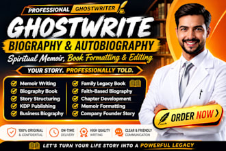 proofread, format, edit memoir book writer biography, autobiography ghostwriter