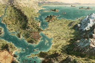 create custom fantasy maps for you