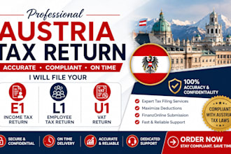 file your austria e1 income tax l1 employee and u1 vat returns