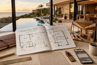 create airbnb floor plans for vacation rental and property listings