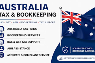 do australia tax filing, bookkeeping, bas gst tax support, abn assistance