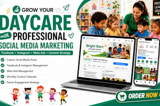 manage social media marketing for your daycare, childcare and preschool