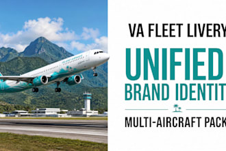 design a custom livery, msfs livery for your flight simulator airplane