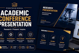 design academic conference presentation, research powerpoint slides