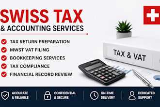 handle swiss tax return, mwst vat filing, bookkeeping and tax compliance