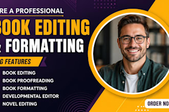book editing and formatting, manuscript formatting and developmental book editor