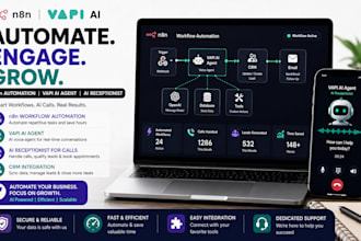 build n8n CRM workflow automation,vapi ai agent, n8n ai receptionist for calls