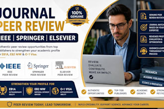 secure genuine elsevier springer ieee peer review invite for eb1 o1 niw judging