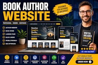 design author website book author website e book website author landing page