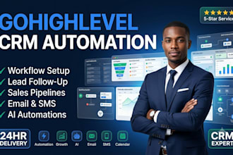 build gohighlevel CRM, workflow automation and lead follow up system