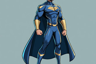 superhero character for comics