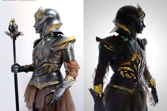 do 3d cosplay model wearable cosplay armor helmet mask shield props for 3d print